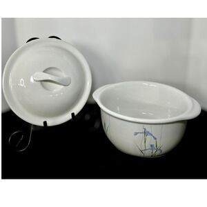 Corelle Stoneware Casserole Baking Dish with Lid Shadow Iris 1.5 Quarts